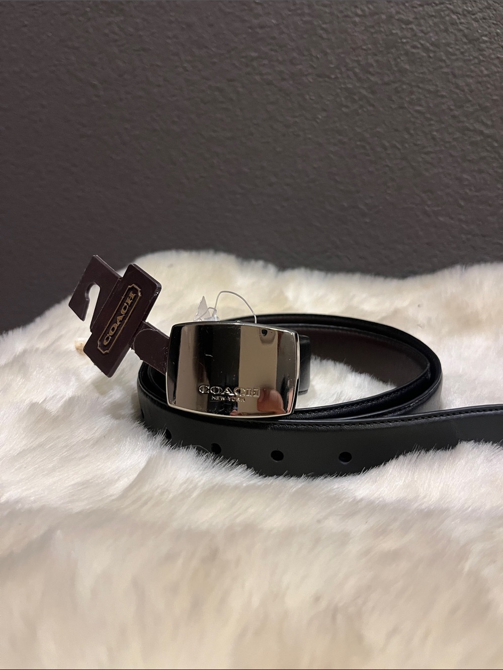 New coach outlet  reversible cut to size belt